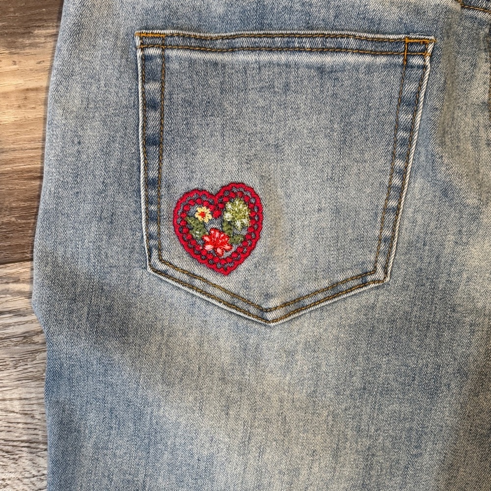 Coldwater Creek Patchwork Pull On Jeans - image 8